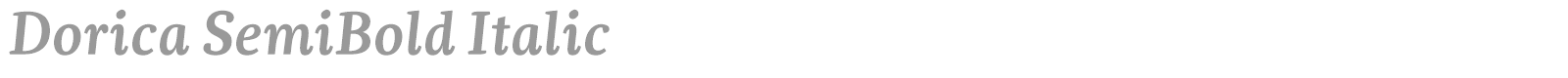 Dorica font preview